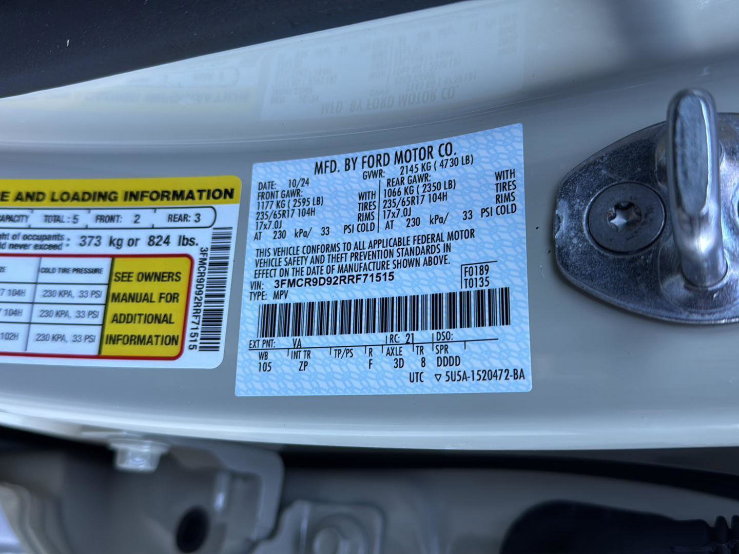 Certified 2024 Ford Bronco Sport Badlands w/ Premium Package image 36