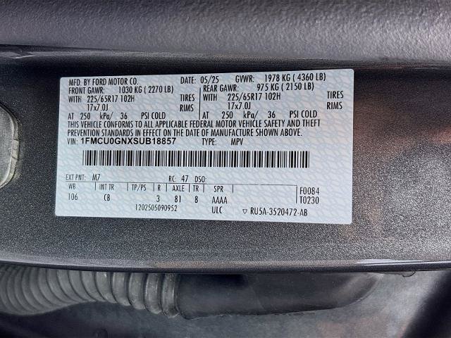 Certified 2025 Ford Escape Active FWD image 30