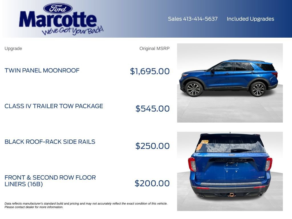 Certified 2022 Ford Explorer ST-Line w/ Class IV Trailer Tow Package AWD/4WD image 5