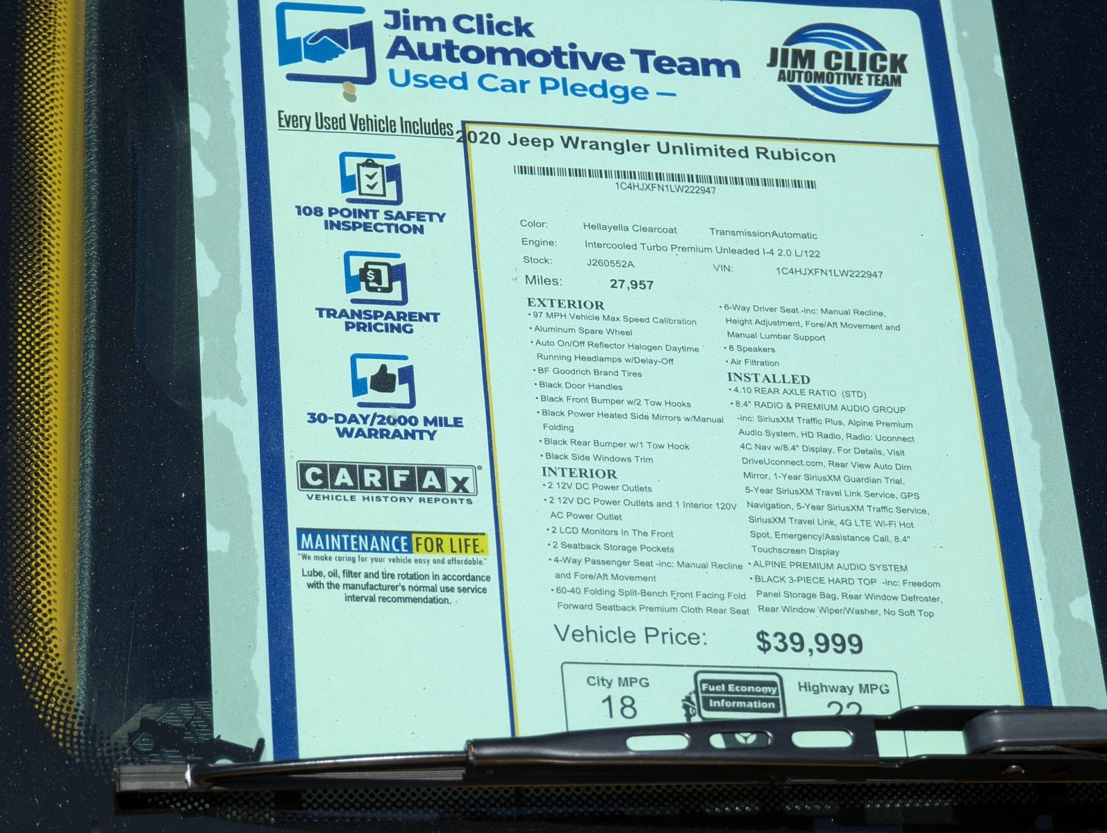 Used 2020 Jeep Wrangler Unlimited Rubicon AWD/4WD image 13