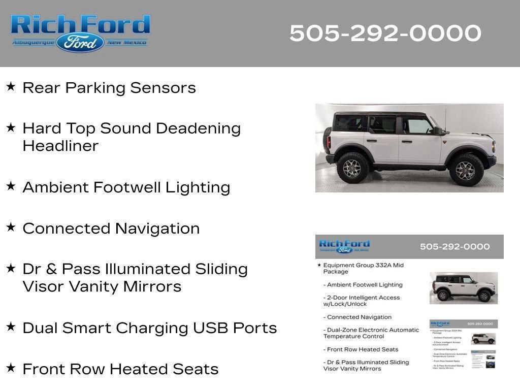 Certified 2025 Ford Bronco Badlands AWD/4WD image 69