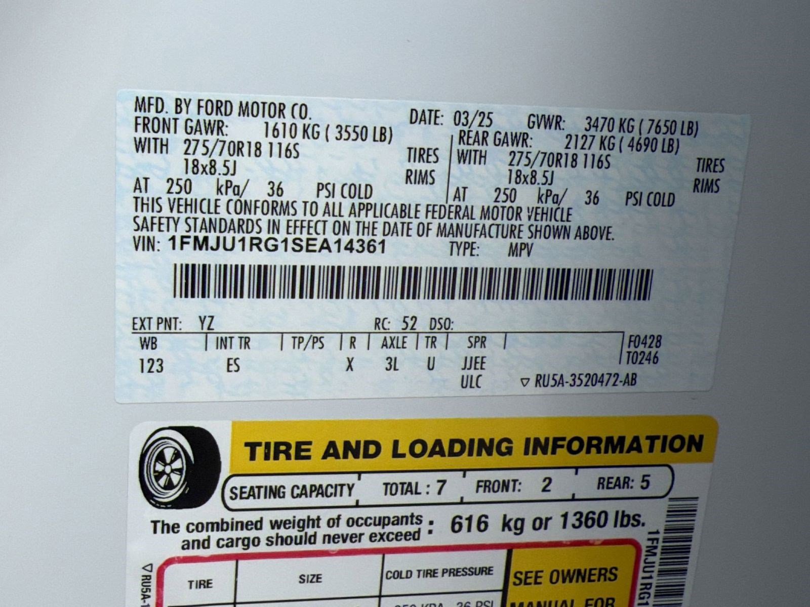 Certified 2025 Ford Expedition Tremor AWD/4WD image 16