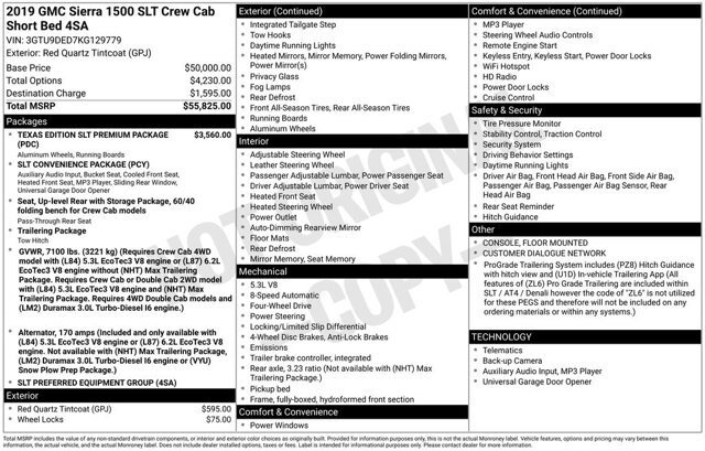 Used 2019 GMC Sierra 1500 SLT image 2