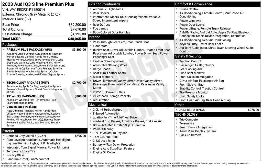 Used 2023 Audi Q3 2.0T Premium Plus w/ Premium Plus Package image 33