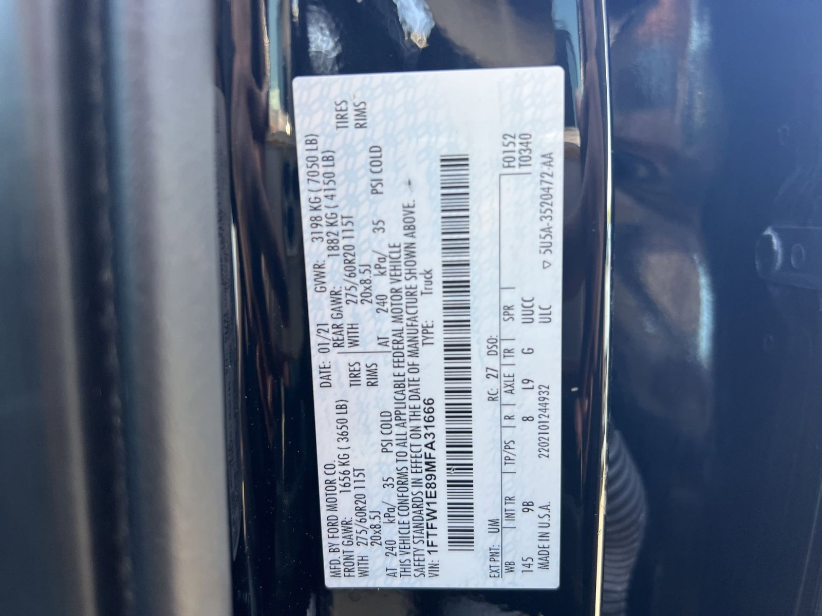 Certified 2021 Ford F150 Platinum w/ Equipment Group 701A High AWD/4WD image 37