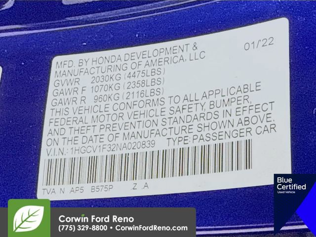 Used 2022 Honda Accord Sport image 32