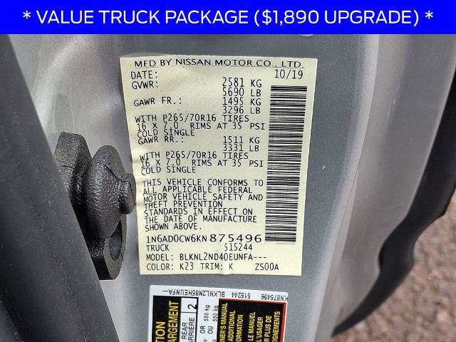 Used 2019 Nissan Frontier SV w/ Value Truck Package AWD/4WD image 25