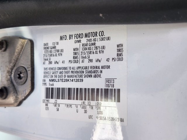 Certified 2019 Ford Transit Connect XL FWD image 31