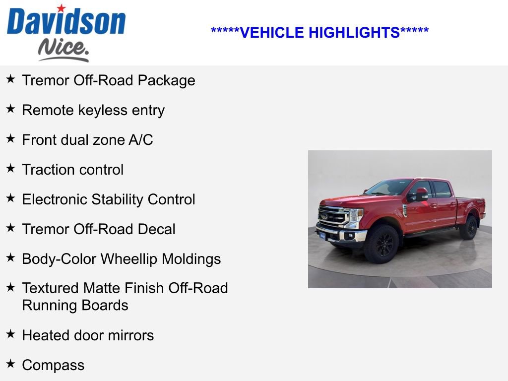 Certified 2020 Ford F250 Lariat w/ Tremor Off-Road Package image 4