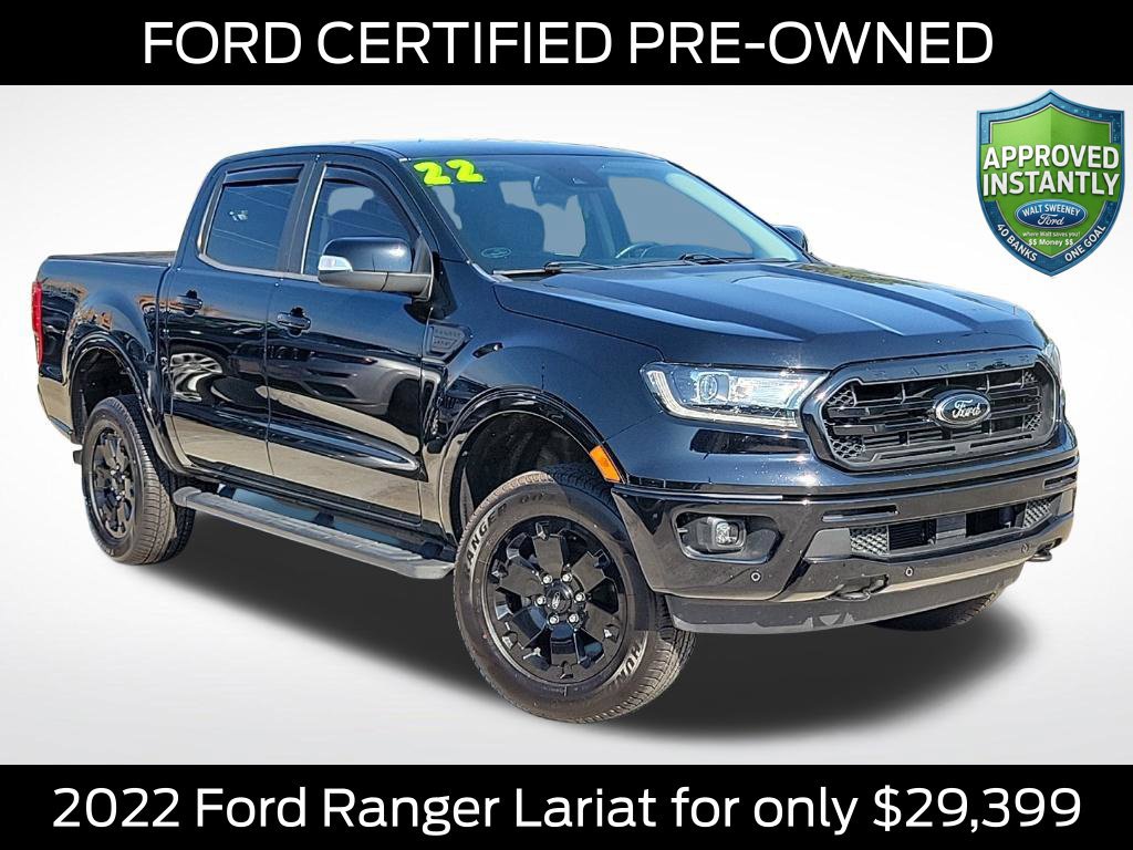 Certified 2022 Ford Ranger Lariat w/ Equipment Group 501A High