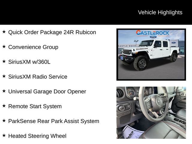 Used 2025 Jeep Gladiator Rubicon w/ Convenience Group image 10