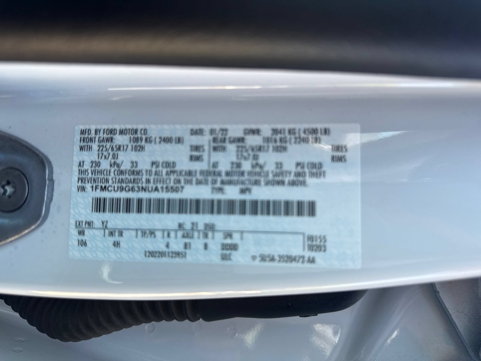 Certified 2022 Ford Escape SE AWD/4WD image 30
