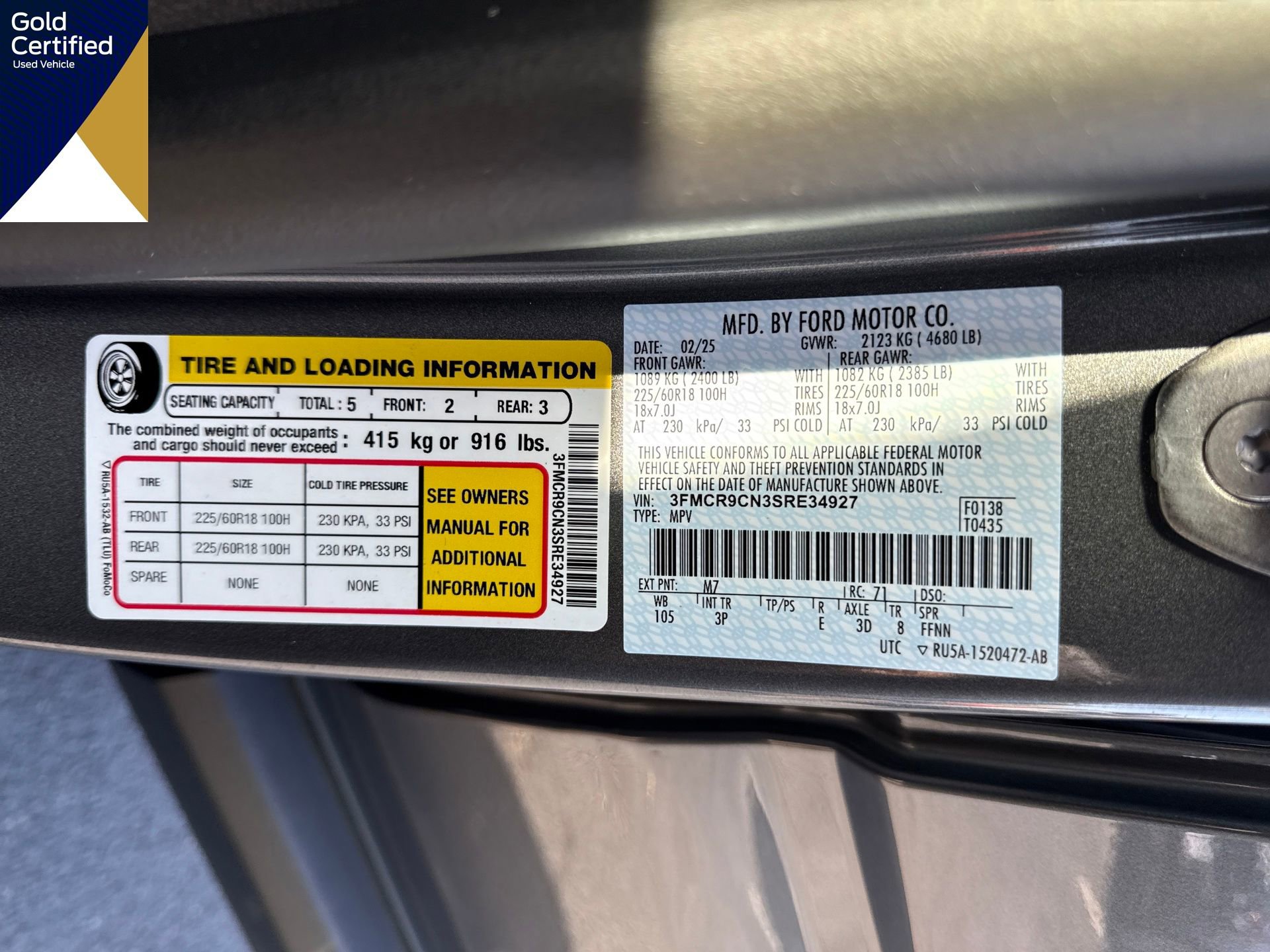 Certified 2025 Ford Bronco Sport Outer Banks image 32