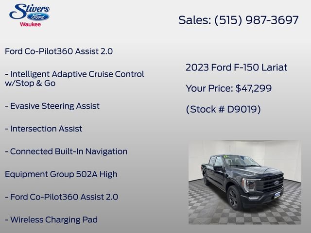 Certified 2023 Ford F150 Lariat w/ Equipment Group 502A High AWD/4WD image 8