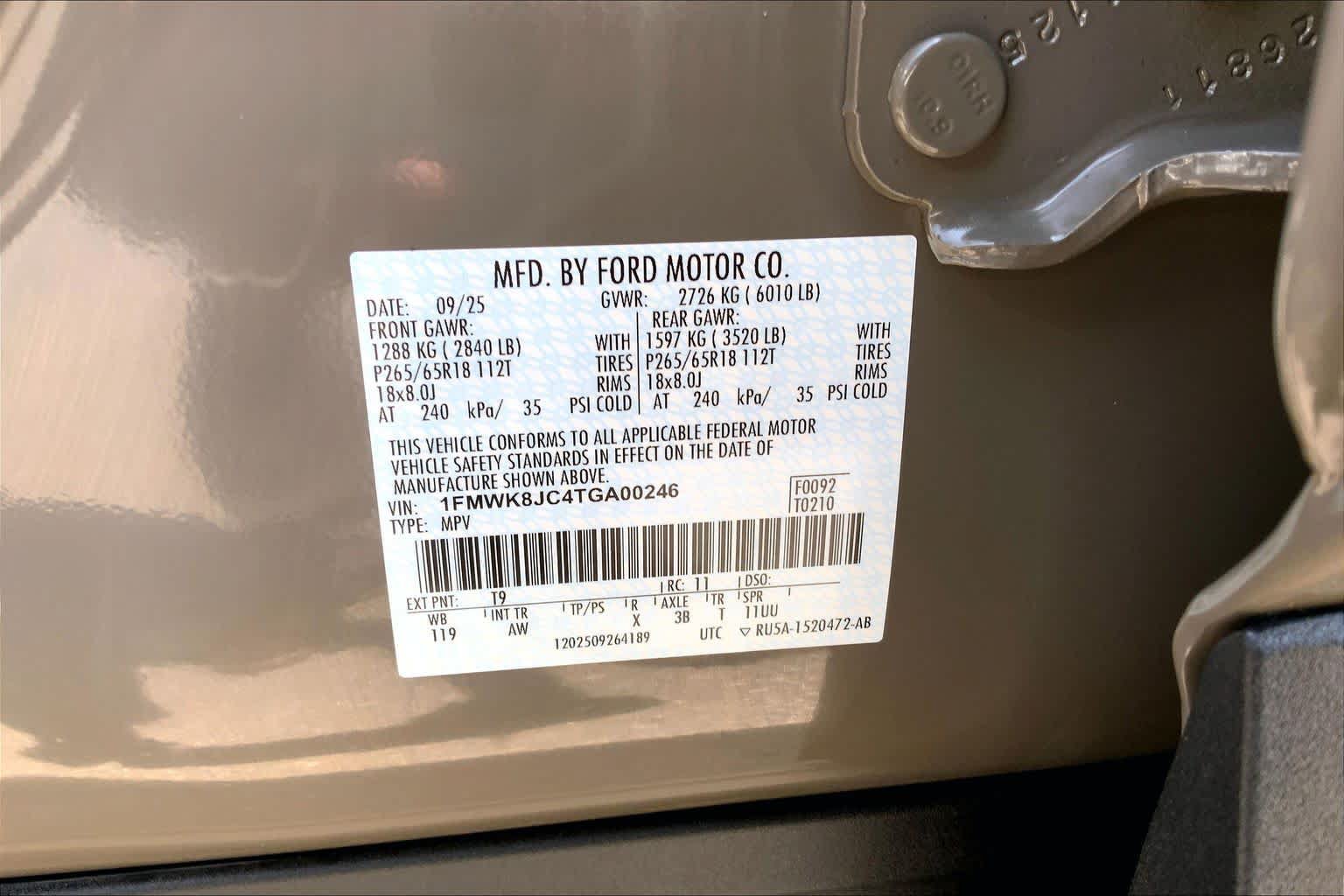 Certified 2026 Ford Explorer Tremor w/ Tremor Ultimate Package AWD/4WD image 34