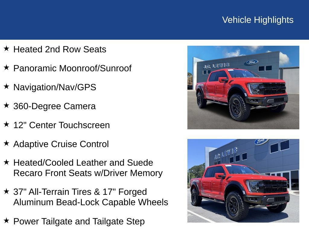 Certified 2023 Ford F150 Raptor w/ Equipment Group 802A Raptor R AWD/4WD image 26