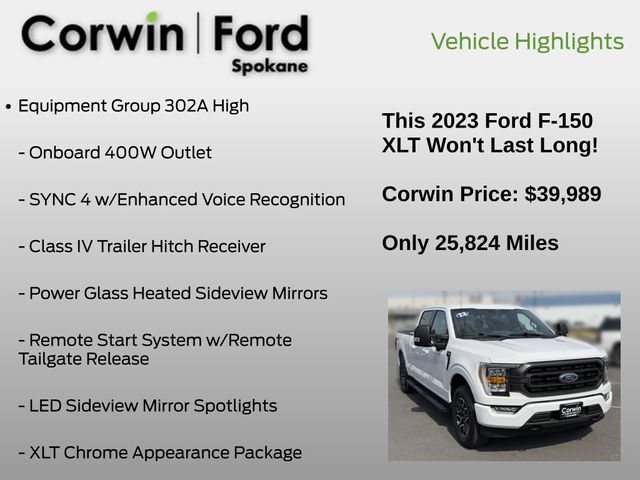 Certified 2023 Ford F150 XLT w/ Equipment Group 302A High AWD/4WD image 7