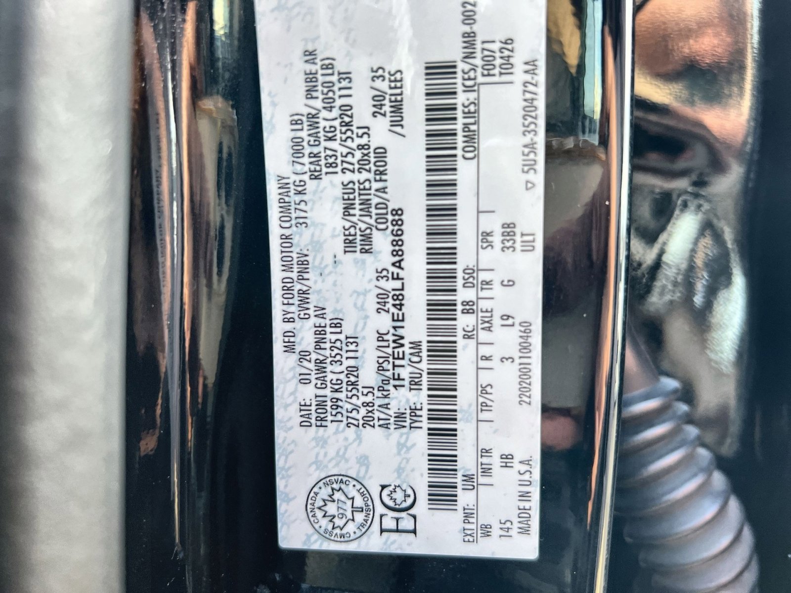 Certified 2020 Ford F150 Lariat w/ Equipment Group 502A Luxury image 27