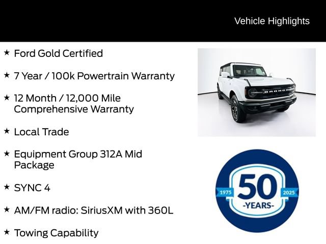 Certified 2023 Ford Bronco Outer Banks AWD/4WD image 6