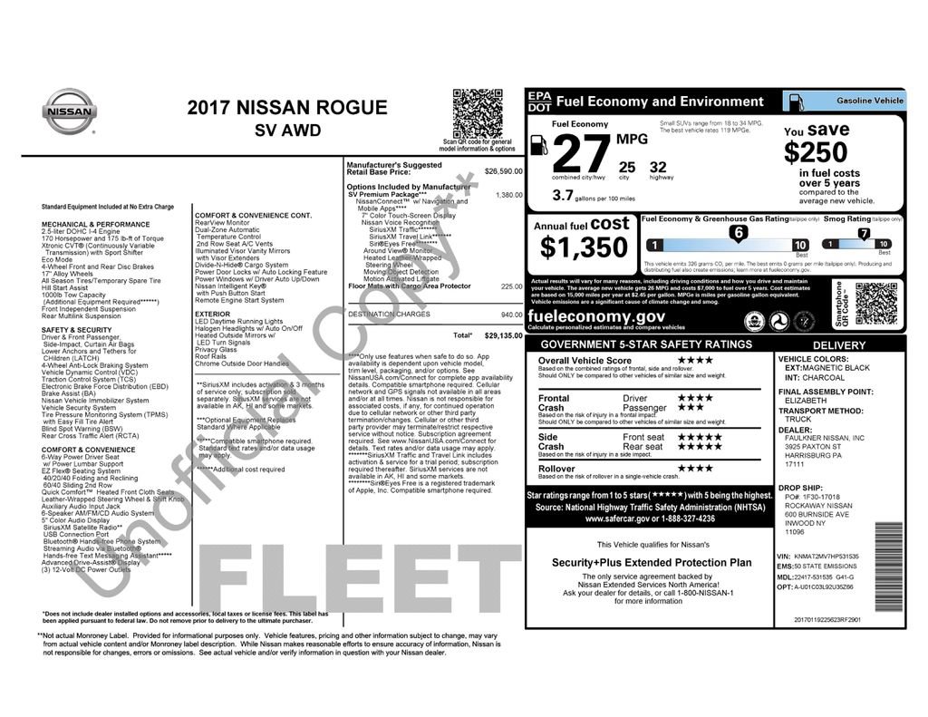 Used 2017 Nissan Rogue SV w/ SV Premium Package image 31