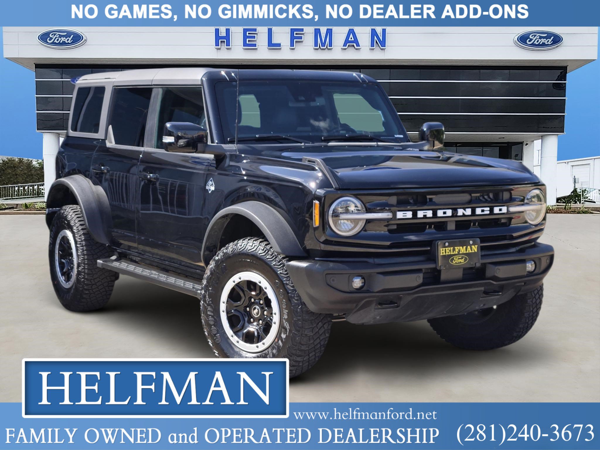 Certified 2024 Ford Bronco Outer Banks w/ Sasquatch Package