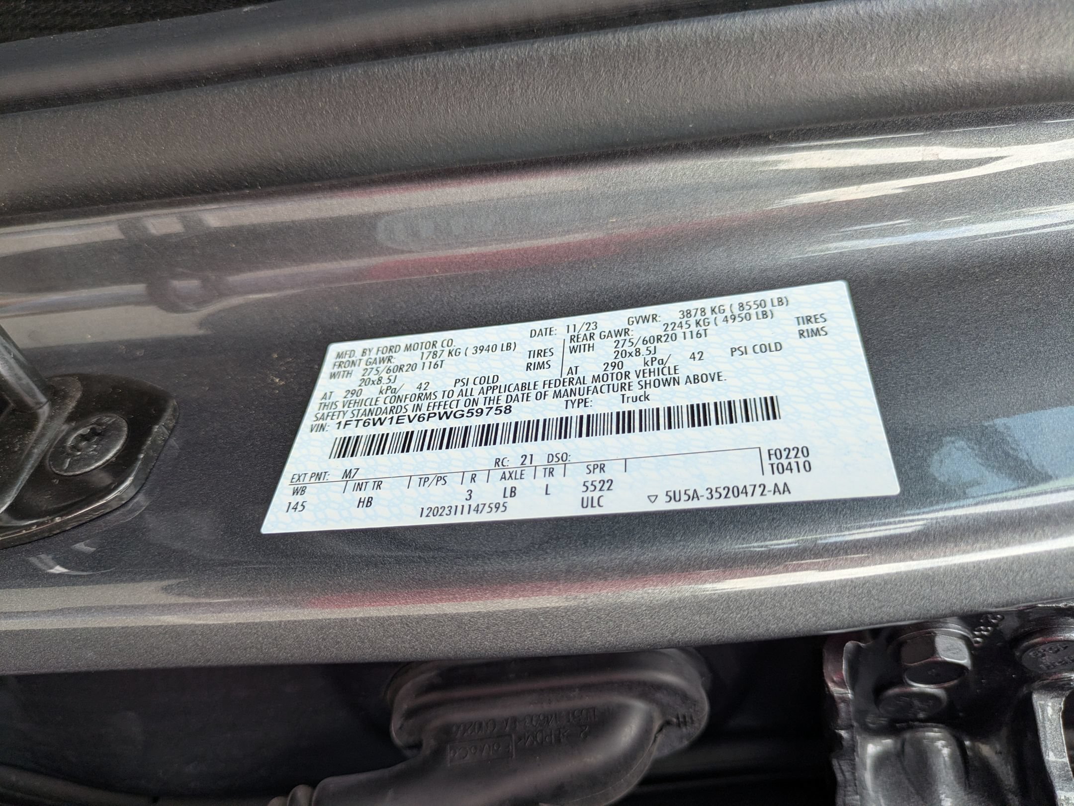 Certified 2023 Ford F150 Lightning Lariat w/ Equipment Group 511A High AWD/4WD image 47