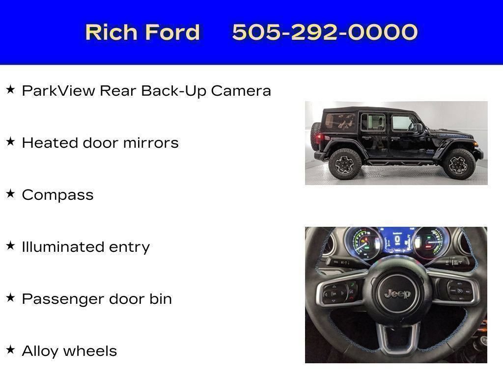 Used 2023 Jeep Wrangler Unlimited Rubicon 4xe AWD/4WD image 68