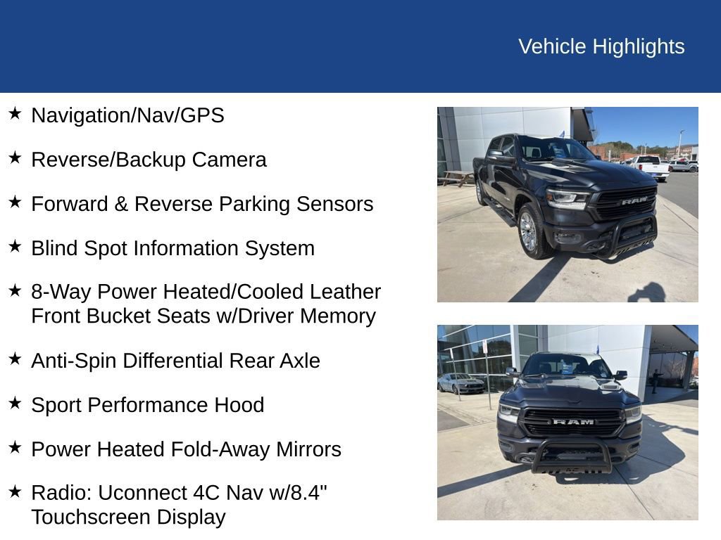 Used 2019 RAM 1500 Laramie w/ Sport Appearance Package image 29