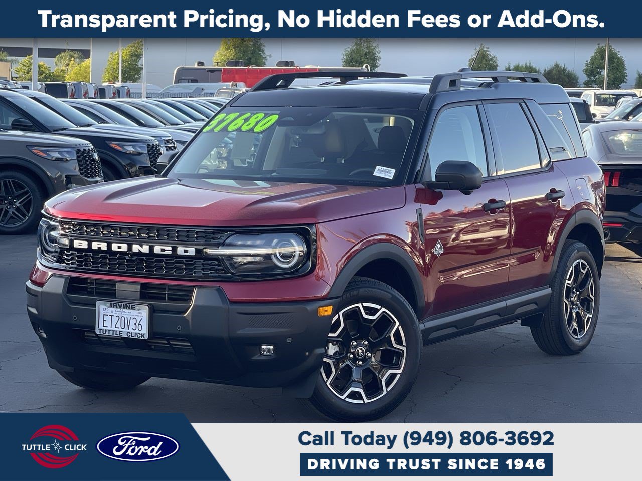 Certified 2026 Ford Bronco Sport Outer Banks w/ Outer Banks Tech Package+ AWD/4WD image 1