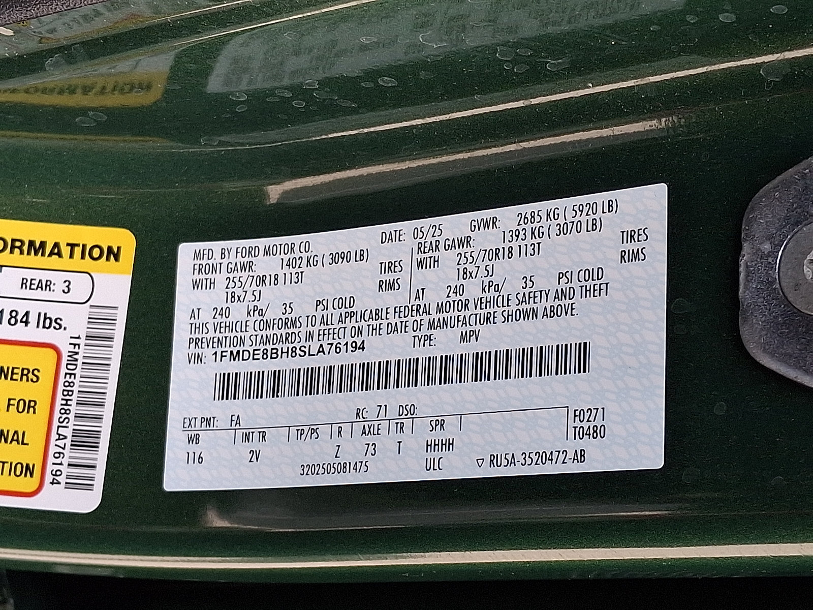 Certified 2025 Ford Bronco Outer Banks AWD/4WD image 28