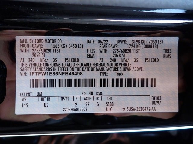 Certified 2022 Ford F150 XLT w/ Equipment Group 302A High image 23