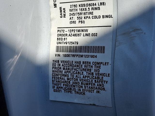 Used 2021 GMC Savana 3500 w/ Power Convenience Package RWD image 23