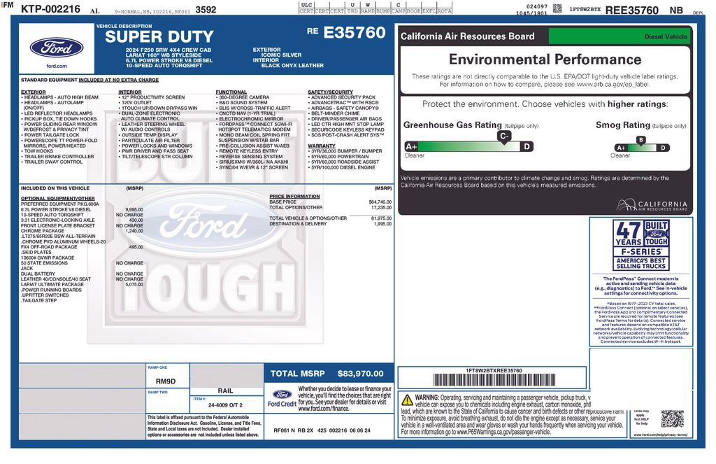 Certified 2024 Ford F250 Lariat w/ Lariat Ultimate Package AWD/4WD image 5
