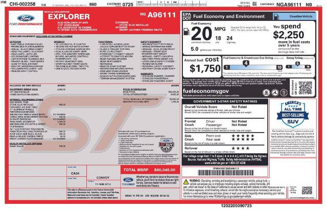 Certified 2022 Ford Explorer ST w/ Equipment Group 401A AWD/4WD image 9