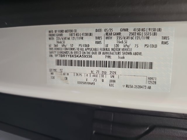 Certified 2025 Ford Transit 250 Low Roof w/ Exterior Upgrade Package RWD image 30