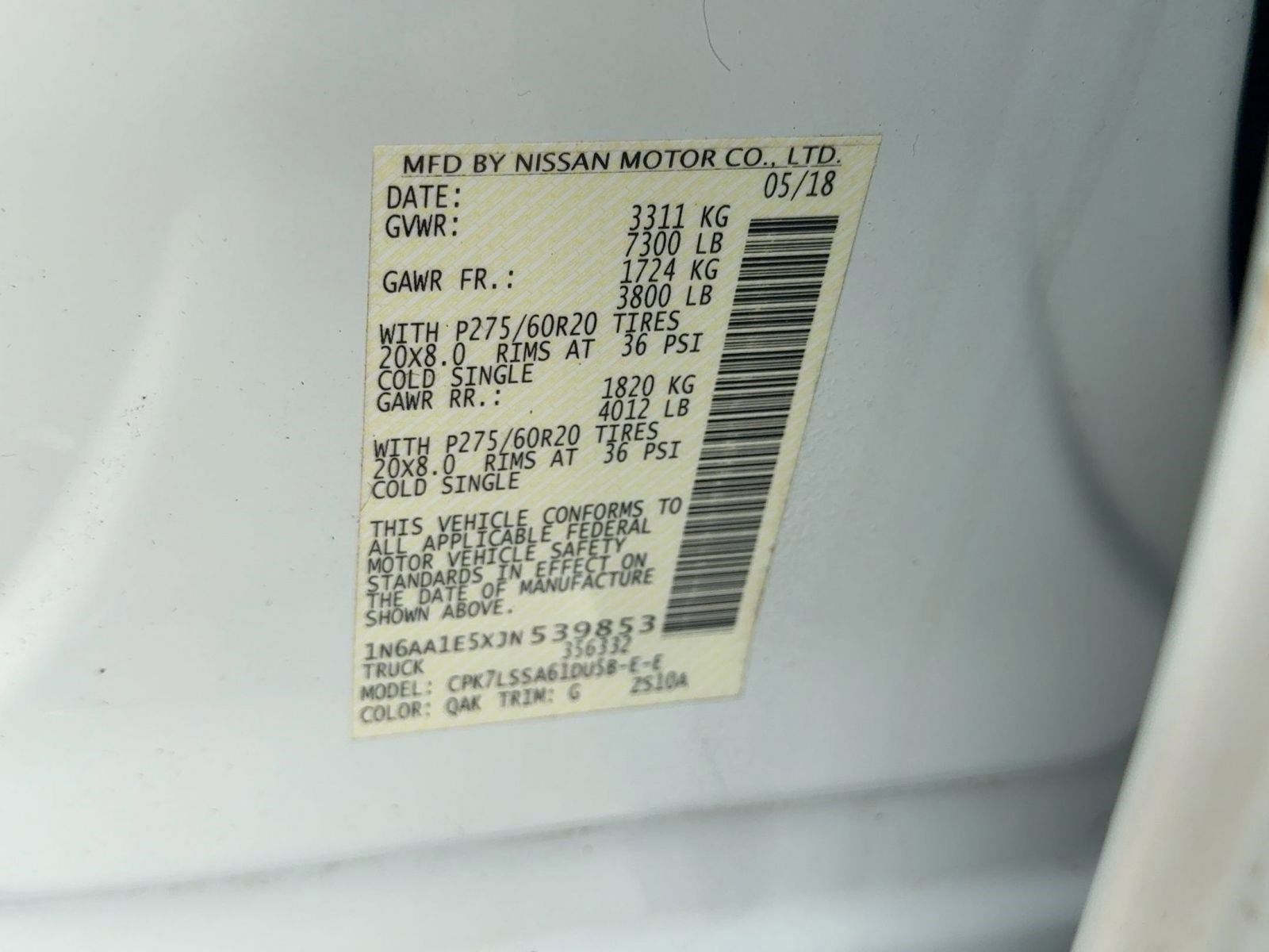 Used 2018 Nissan Titan SV w/ SV Convenience Package image 18