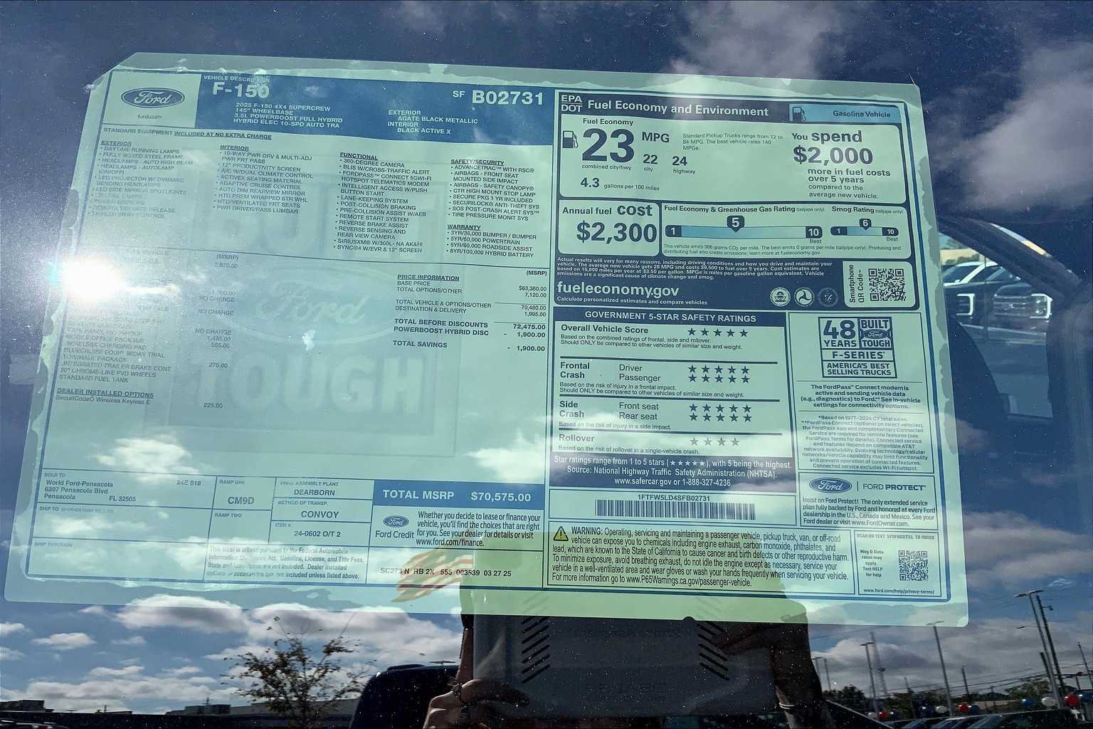 Certified 2025 Ford F150 Lariat w/ Equipment Group 501A Mid AWD/4WD image 16