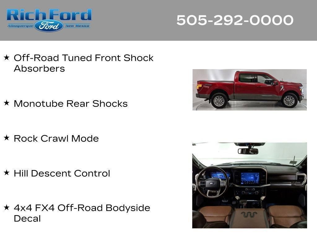Certified 2025 Ford F150 King Ranch w/ FX4 Off-Road Package AWD/4WD image 62