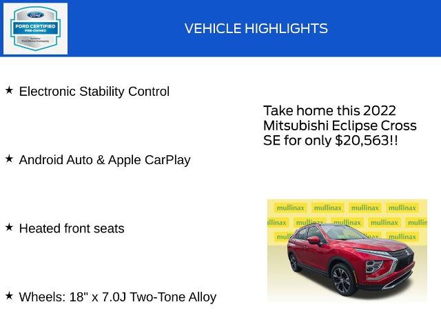 Used 2022 Mitsubishi Eclipse Cross SE AWD/4WD image 18