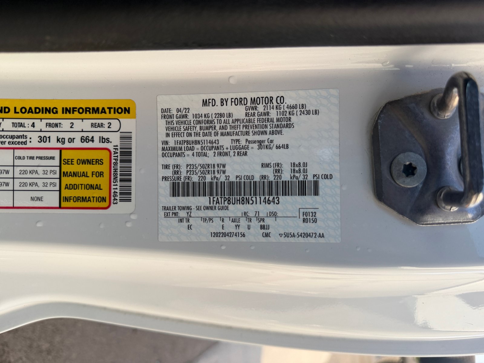 Certified 2022 Ford Mustang Premium RWD image 34