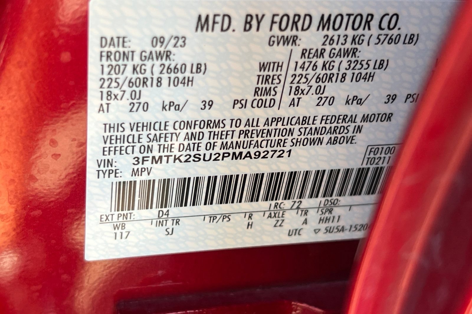Certified 2023 Ford Mustang Mach-E California Route 1 AWD/4WD image 52