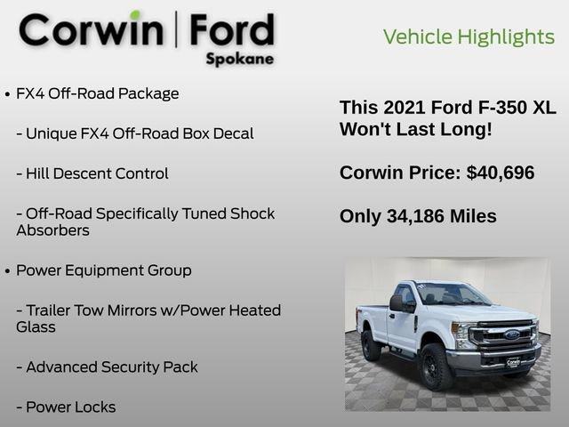 Certified 2021 Ford F350 XL w/ Power Equipment Group AWD/4WD image 6