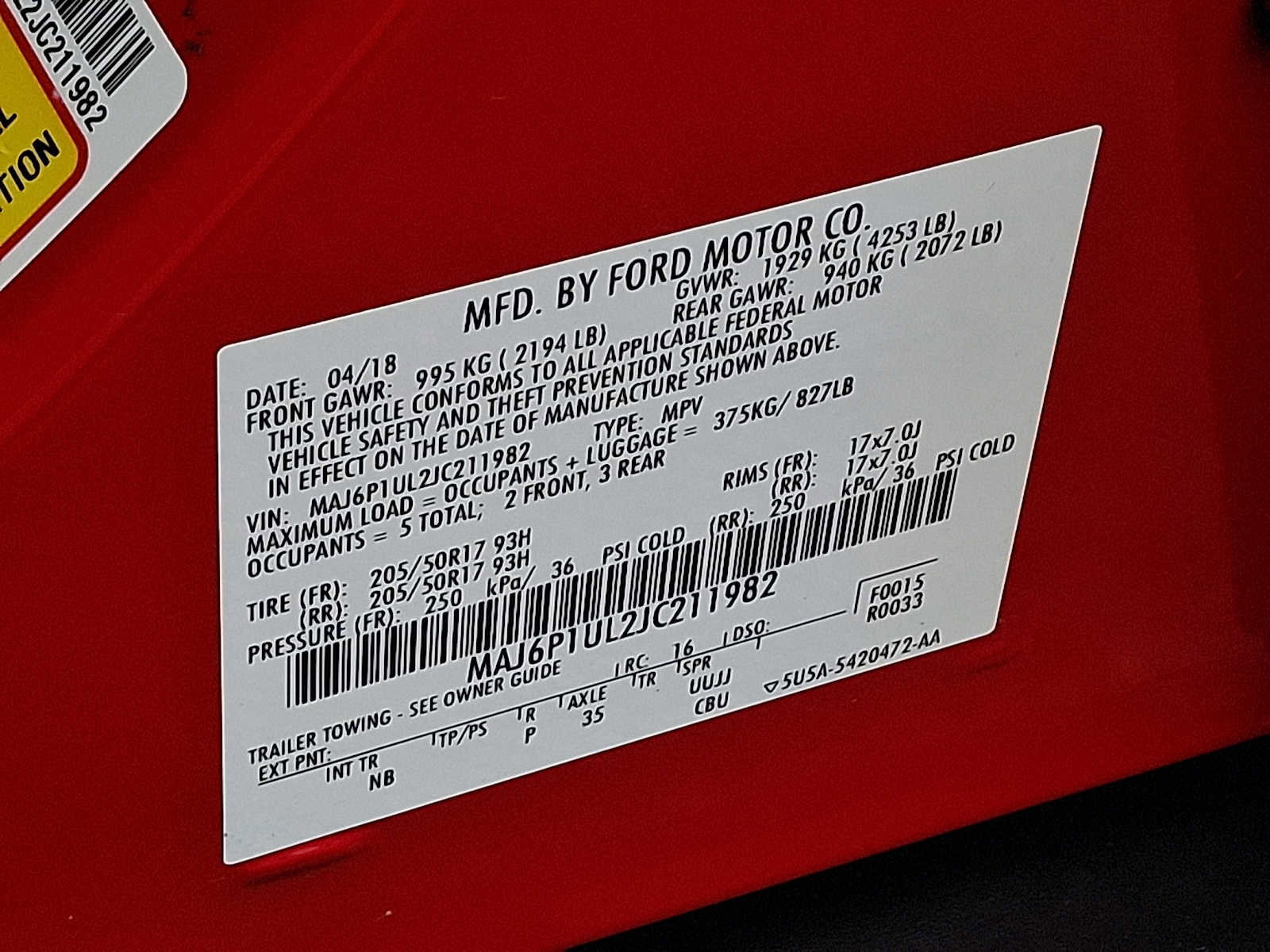 Certified 2018 Ford EcoSport SE image 27