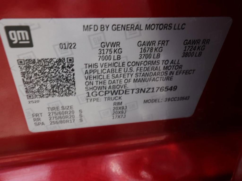 Used 2022 Chevrolet Silverado 1500 RST w/ Safety Package RWD image 22