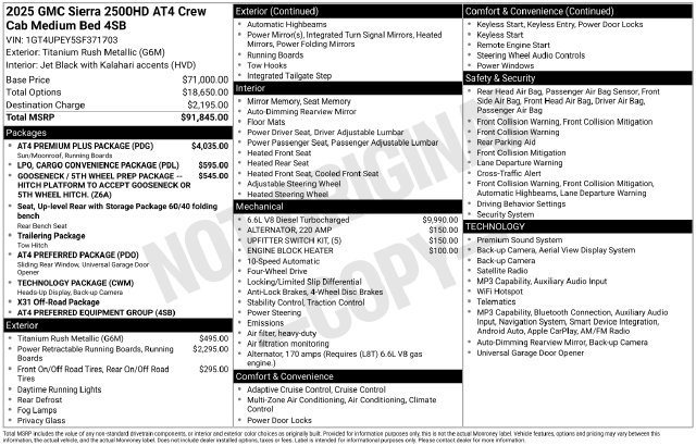 Used 2025 GMC Sierra 2500 AT4 w/ AT4 Premium Plus Package AWD/4WD image 36
