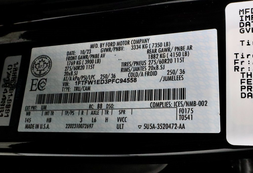 Certified 2023 Ford F150 Lariat w/ Equipment Group 502A High image 36