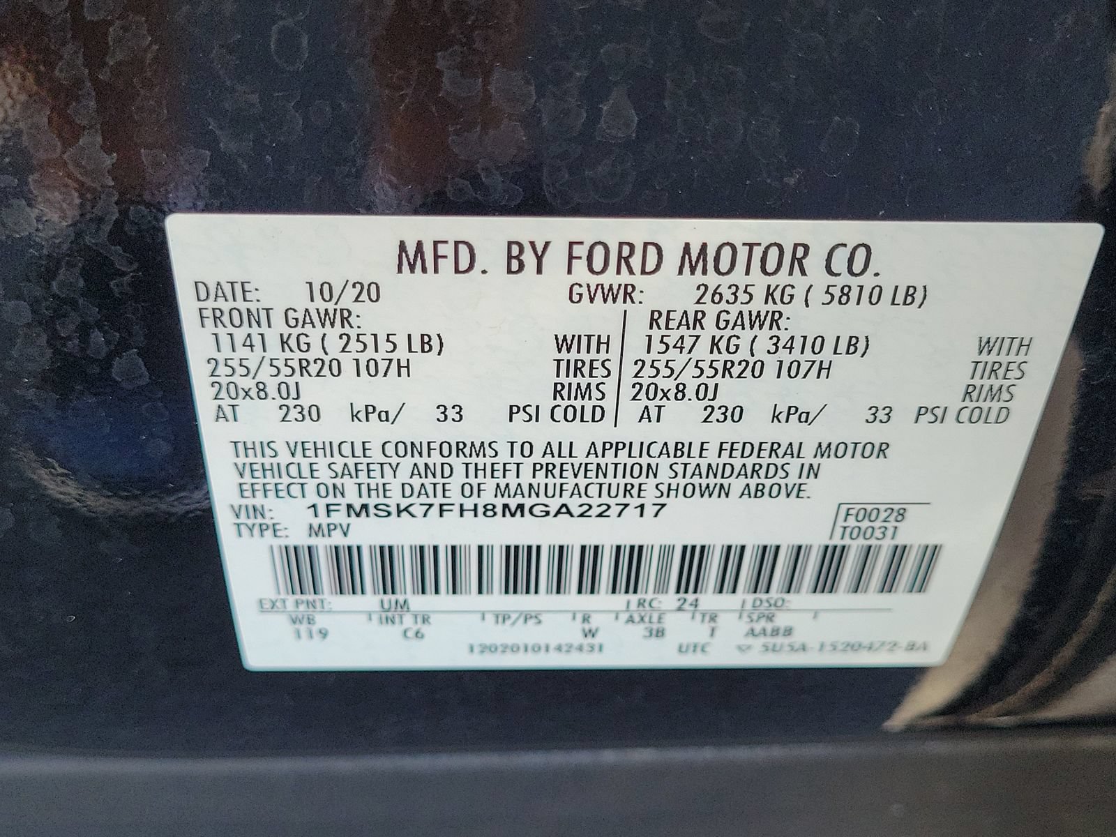 Certified 2021 Ford Explorer Limited w/ Equipment Group 301A RWD image 33