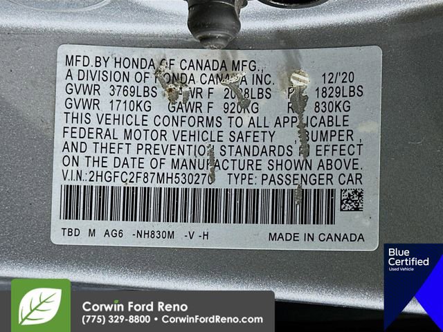 Used 2021 Honda Civic Sport image 32