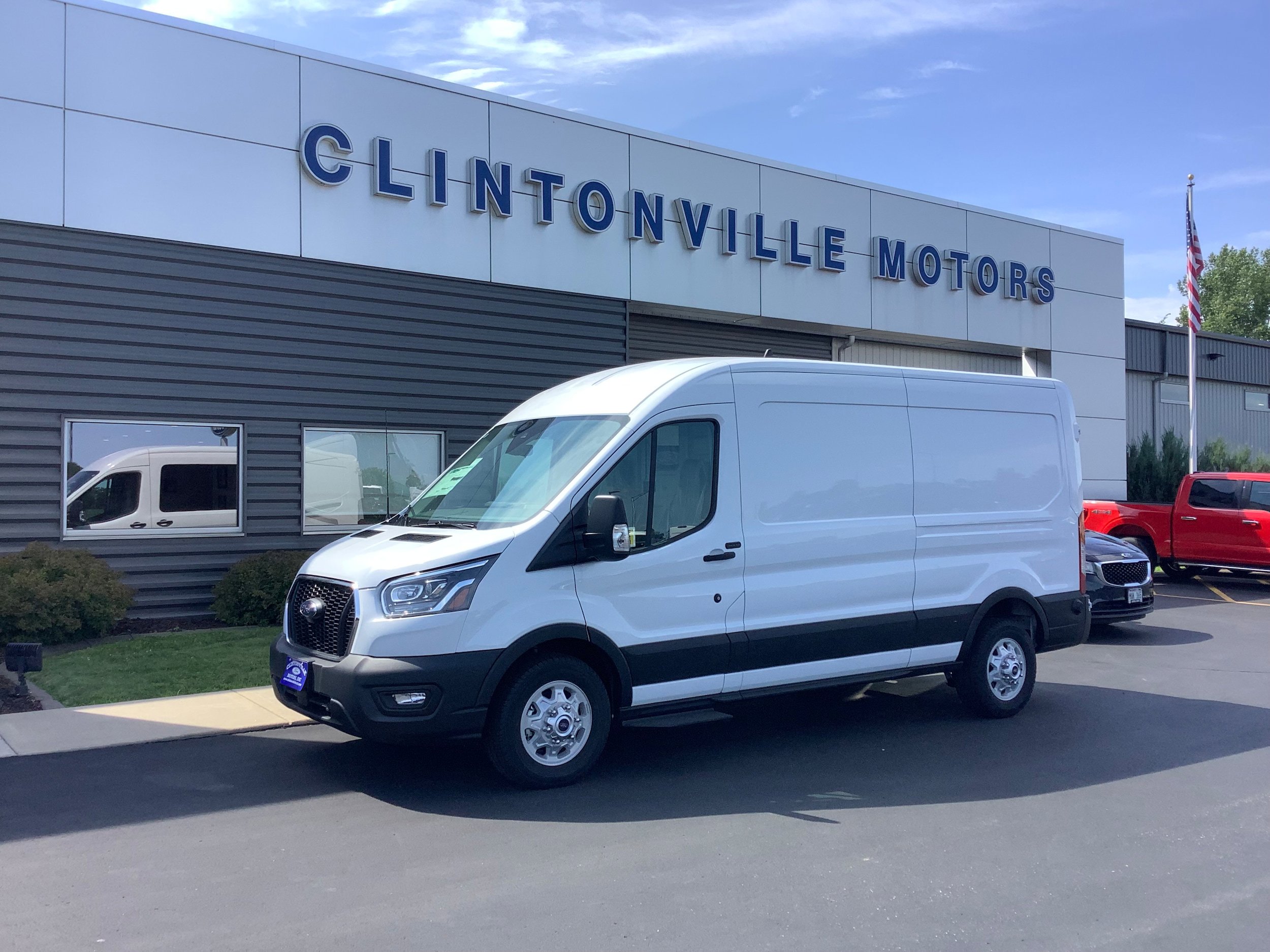 Certified 2024 Ford Transit 250 148 Medium Roof Extended AWD w/ Exterior Upgrade Package image 1