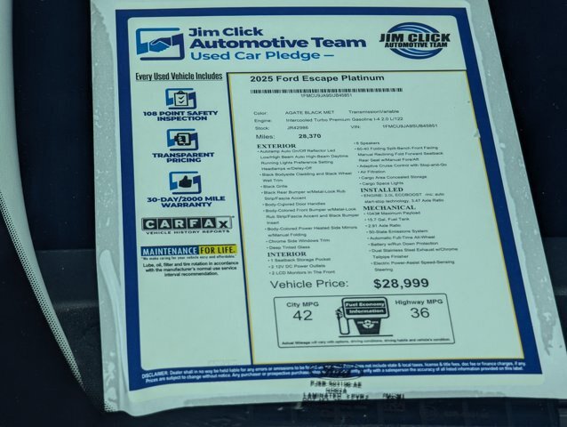 Certified 2025 Ford Escape Platinum AWD/4WD image 17